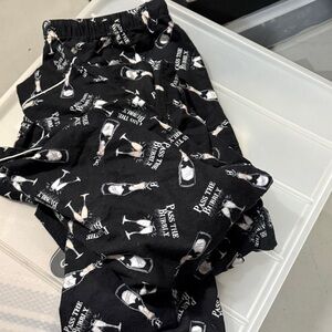 Love You, Rose Long Sleeve, Soft, Black Bubble Pyjamas